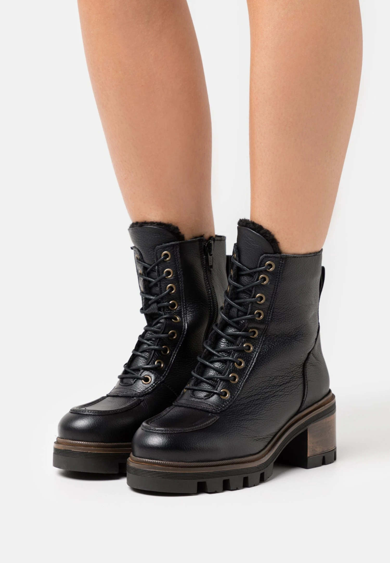 Anna Field Leather Winter Bootie - Snowboots- Black 3 Anna Field Leather Winter Bootie - Snowboots- Black