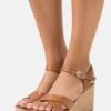 Anna Field Leather - Sandalen Met Hoge Hak - Cognac -Anna Field 3f7b53bbdcc14190b161cb37da986342