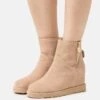 Anna Field Leather Winter Boot - Korte Laarzen - Beige