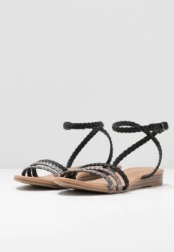 Anna Field Sandalen - Black/Silver -Anna Field 4cbe477375bf4918b1884379bad2b032