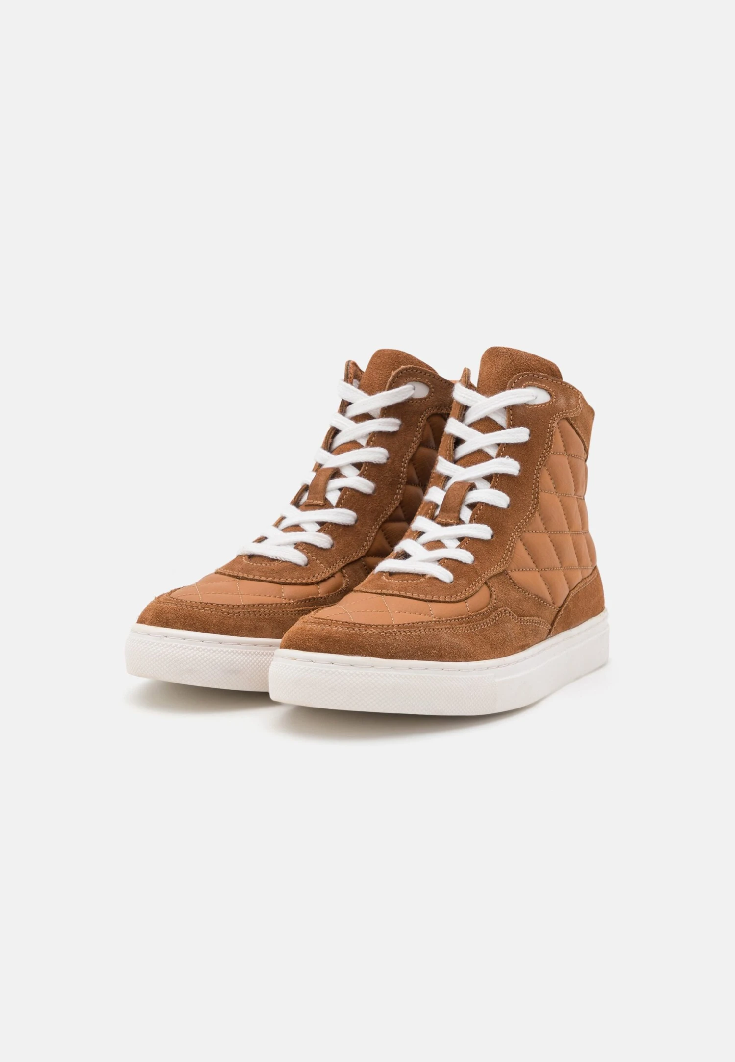 Anna Field Leather - Sneakers Hoog - Cognac 5 Anna Field Leather - Sneakers Hoog - Cognac - Afbeelding 3