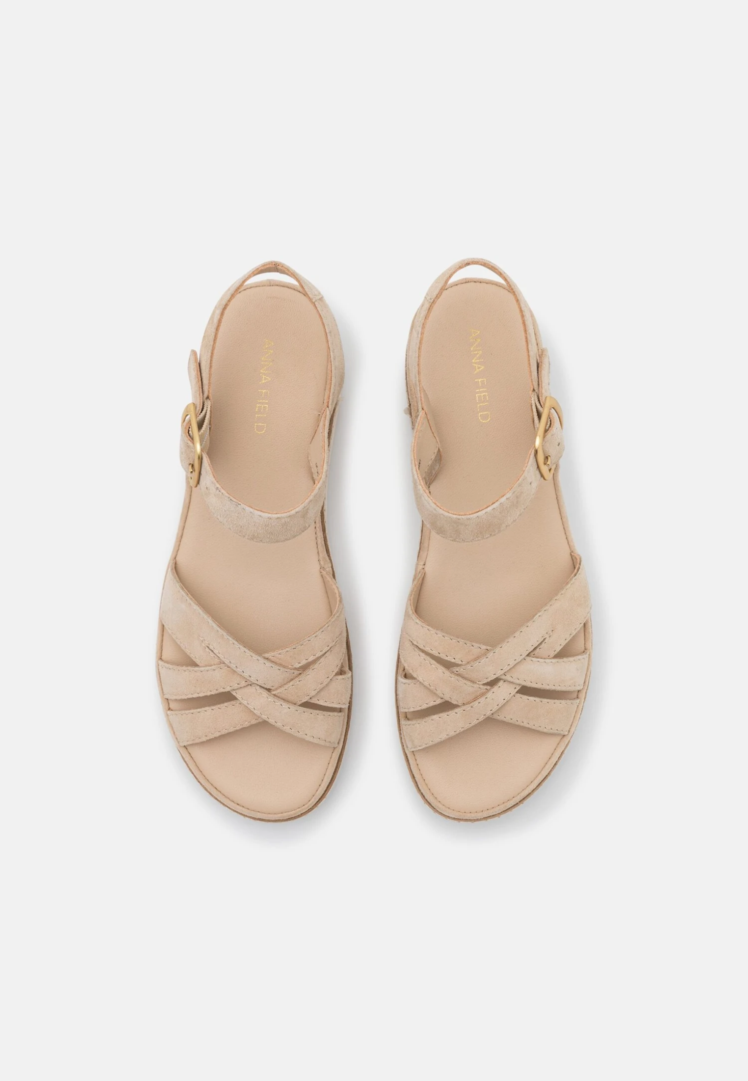 Anna Field Leather - Sandalen Met Sleehak - Beige 8 Anna Field Leather - Sandalen Met Sleehak - Beige - Afbeelding 6