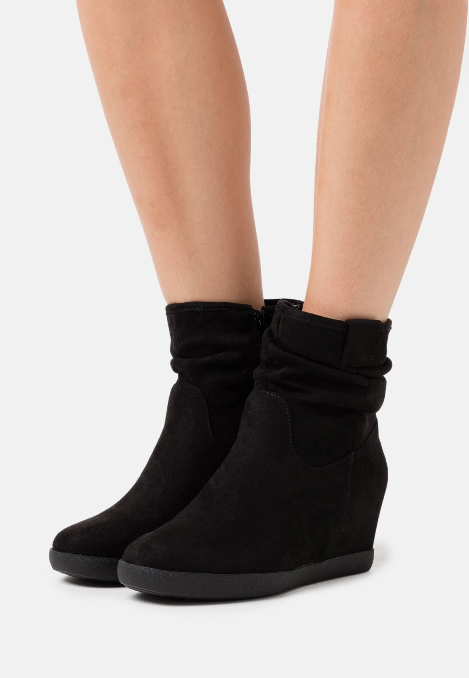 Anna Field Winter Boot - Enkellaarsjes Met Sleehak - Black 3 Anna Field Winter Boot - Enkellaarsjes Met Sleehak - Black