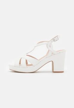 Anna Field Leather - Sandalen Met Plateauzool - White -Anna Field 674b9f164deb4ebcbfecae7767200d26