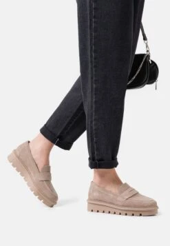 Comfort Leather - Instappers - Taupe