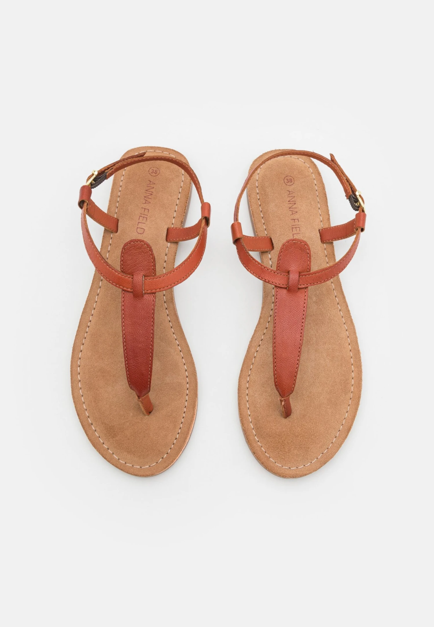 Anna Field Leather- Teensandalen - Cognac 8 Anna Field Leather- Teensandalen - Cognac - Afbeelding 6