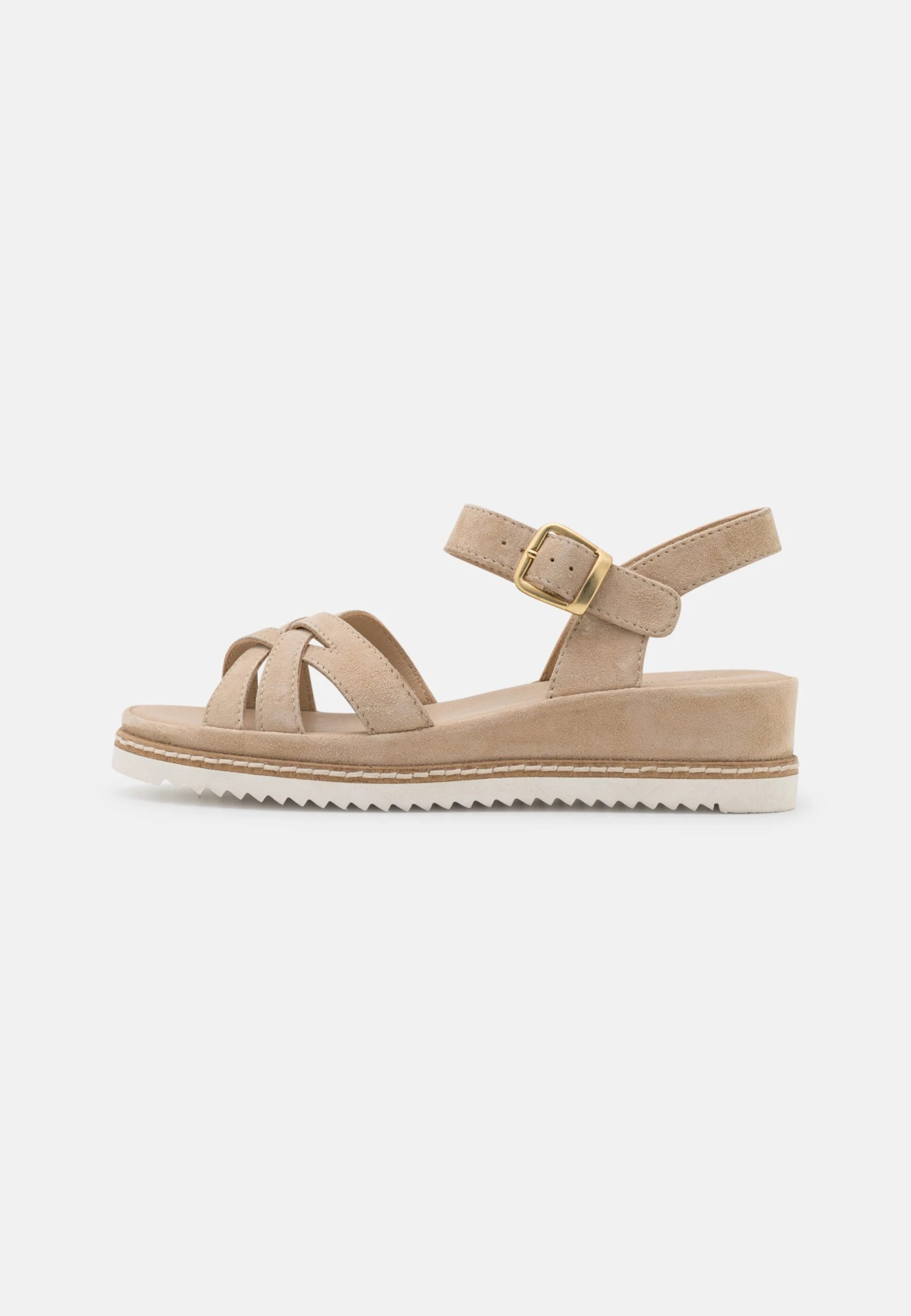 Anna Field Leather - Sandalen Met Sleehak - Beige 4 Anna Field Leather - Sandalen Met Sleehak - Beige - Afbeelding 2