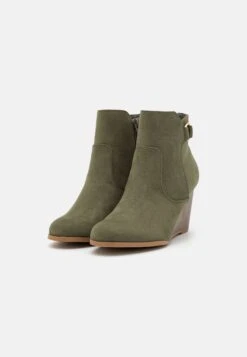 Anna Field Enkellaarsjes Met Sleehak - Khaki -Anna Field 9338573ddb374938a6d22d28054c557e