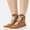 Anna Field Leather - Sneakers Hoog - Cognac -Anna Field 93c28df2fec44268b12c4d4196ae07c4