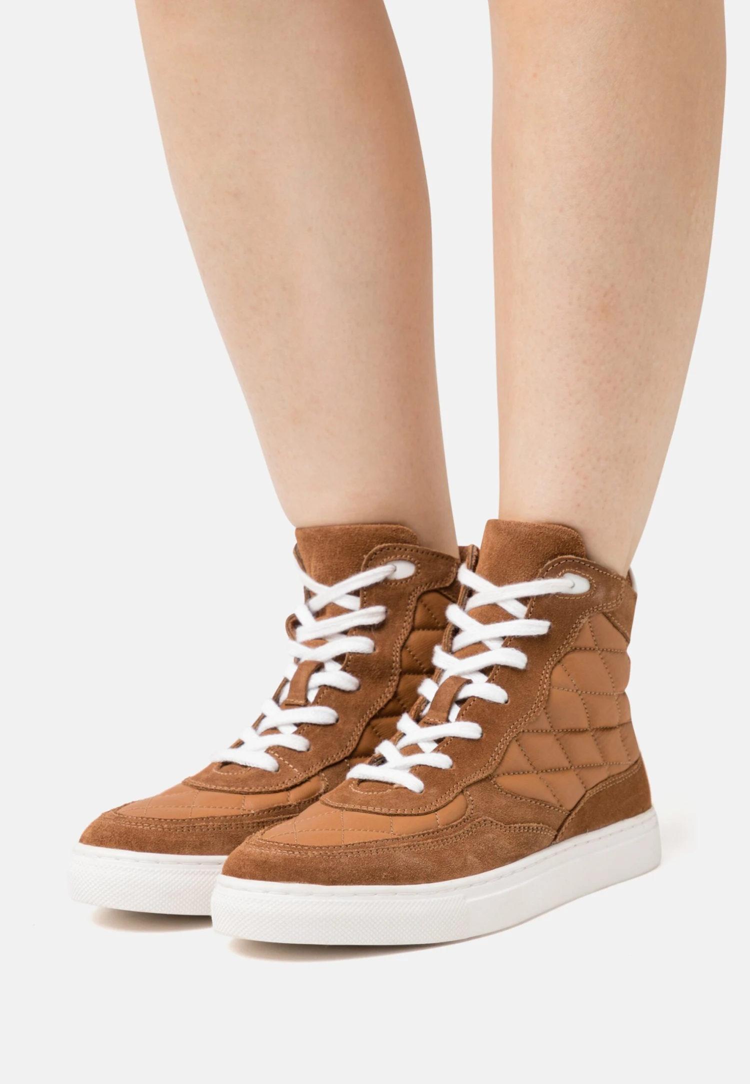 Anna Field Leather - Sneakers Hoog - Cognac 3 Anna Field Leather - Sneakers Hoog - Cognac