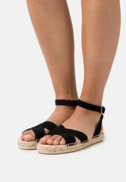 Anna Field Leather - Sandalen Met Plateauzool - Black