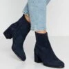 Anna Field Leather- Korte Laarzen - Dark Blue