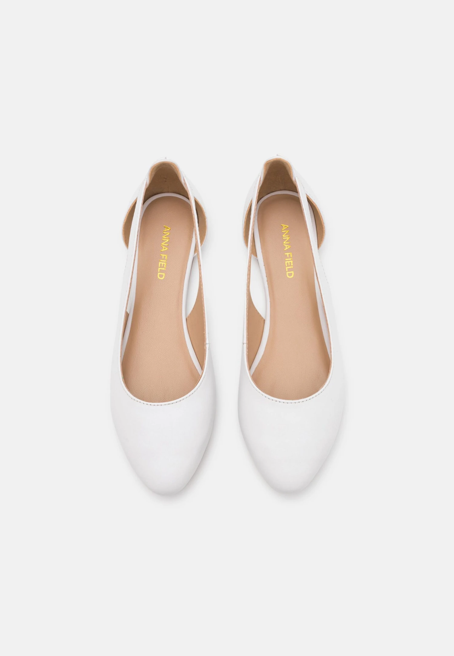 Leather- Ballerina'S - White 8 Leather- Ballerina'S - White - Afbeelding 6