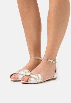 Anna Field Leather - Peeptoe Ballerina'S - White