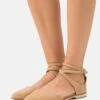 Anna Field Leather- Ballerina'S Met Enkelbandjes - Beige -Anna Field f732f22bcf274d0cb4246fed17d08966