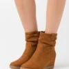 Anna Field Winter Boot - Enkellaarsjes Met Sleehak - Cognac -Anna Field fddac925efcf4f7e8cd42984a29b6b6e